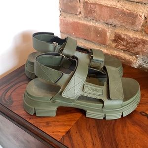 Ganni green sandals EU39